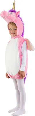 Produktbild von Orlob Einhorn Weste, Maskenkostüm, Kind, Weiblich, Tier, Einhorn, Rose, Weiß