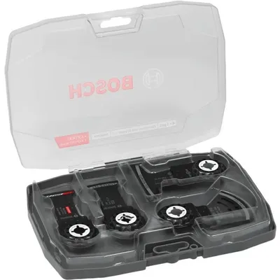 Image de Lames Oscillantes pour Outils Multifonctions Bosch Professional, Coffret Électriciens et Plaquistes, 5 pcs