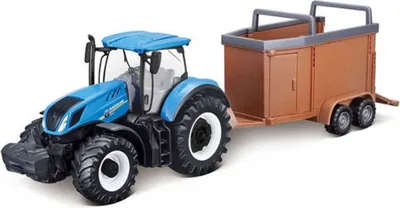 Obrázek produktu pro Bburago ASST 10cm Farm Tractor s vlekou