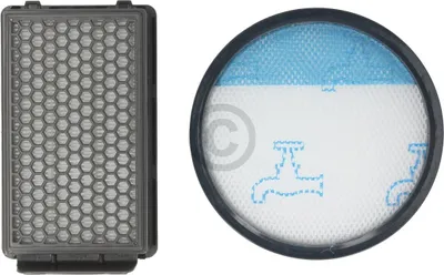 Produktbild von Filterset wie Rowenta ZR-005901 Abluftfilterkassette Lamellenfilter + Rundfilter für Bodenstaubsauger