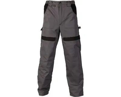 Productafbeelding van Werkbroek met elastische tailleband, model COOL TREND, grijs-zwart, maat 58