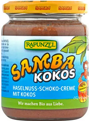 Produktbild von Rapunzel Samba Kokos, Schokoaufstrich 250g