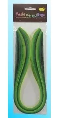 Image de Bandes de papier pour quilling 3 mm x 50 cm, vertes, 100 pièces - Galeria Hobby