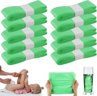 Produktbild von Windeleimer Nachfüllkassette 10 Stück, 5 Meter, geruchsdichter Kunststoff, für Kinderzimmer