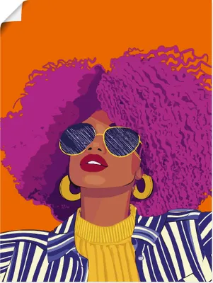 Produktbild von ARTland Poster Woman with sunglasses Größe: 45x60 cm