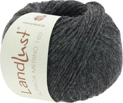 Produktbild von Lana Grossa Landlust Alpaka Merino 160 409 Anthrazit 50g