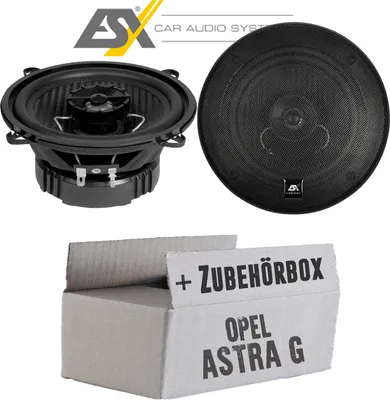 Produktbild von Lautsprecher Boxen ESX HZ52 HORIZON - 13cm Koax Auto Einbausatz - Einbauset passend für Opel Astra G - justSOUND