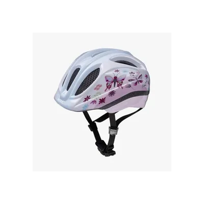 Immagine prodotto di Casco da bicicletta per bambini KED Meggy II Trend I Rete di protezione dagli insetti Luce posteriore a LED integrata Tecnologia maxSHELL Colore: butterfly glossy Taglia: 52-58 (M)