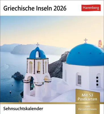 Produktbild von Griechische Inseln Sehnsuchtskalender 2026 - Wochenkalender