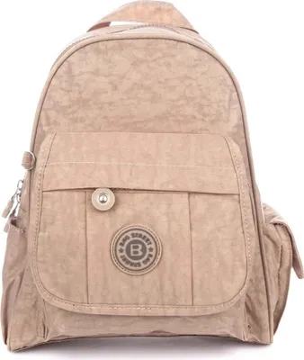Zdjęcie produktu dla Bag Street Lekki Plecak Turystyczny z Kreszu Materiałowy Miejski Średni Beżowy