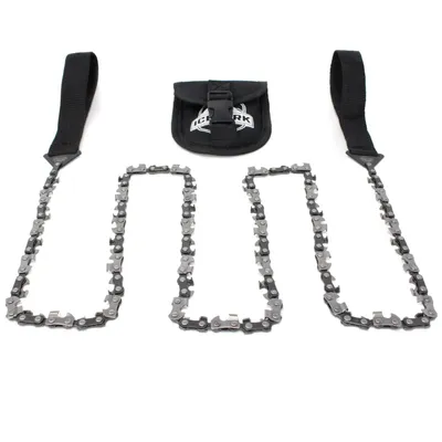 Produktbild von Handkettensäge aus Kohlenstoffstahl, rostfrei, Klappsäge für Äste, Bäume, Überlebenssäge – 120 cm