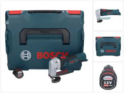 Produktbild von Bosch GSC 12V-13 Professional Akku Blechschere 12 V + 1x Akku 3,0 Ah + L-Boxx - ohne Ladegerät