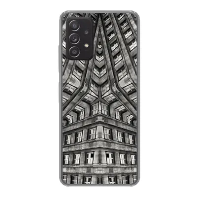 Produktbild von MuchoWow® Handyhülle Schutzhülle Hülle für Samsung galaxy a73 Kunst - Schwarz - Weiß - Psychedelisch Silikon Softcase Handy Hülle - Handyhülle