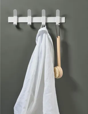 Immagine prodotto di Zone Denmark Wandgarderobe A-Rack, Hakenleiste, Garderobenleiste, Garderobenhaken, Metall / Eisen, White, 10582