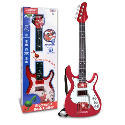 Produktbild von Bontempi 241300-Elektrische Gitarre mit Schultergurt, Red