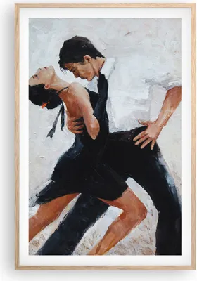 Produktbild von Gerahmtes Poster - Rahmen in heller Eiche - tanzen sie - 61x91,5 cm - Wand Bild - Wanddeko - Wandbilder - Kunstposter - Wandposter - Bilderrahmen - Bilder - Kunstdruck - Wandbild - P2NPA61x91-3771