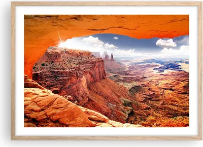 Produktbild von Gerahmtes Poster - Rahmen in heller Eiche - Amerika arizona schlucht geologie - 70x50 cm - Wand Bild - Wanddeko - Wandbilder - Wandposter - Bilderrahmen - Bilder - Kunstdruck - P2NAA70x50-2645