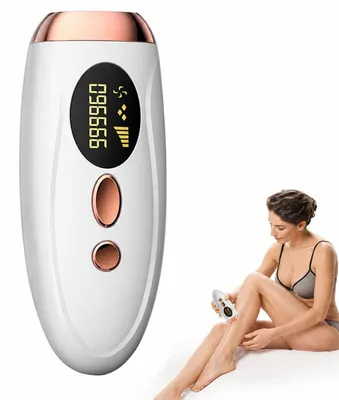 Produktbild von IPL Haarentfernungsgerät, 999.999 Lichtimpulse, Auto & Manuell, Ganzkörper – Laser Haarentfernung Zuhause für Damen & Herren