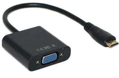 Immagine prodotto di Cavo convertitore da Mini HDMI (dad) a VGA (mum)