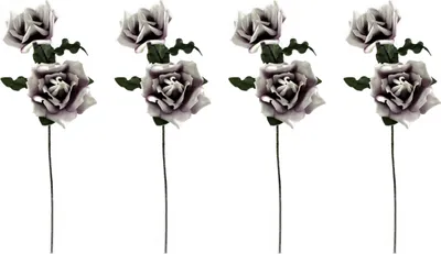 Produktbild von Kunstblume Rose 100cm -  lila 4 Stück