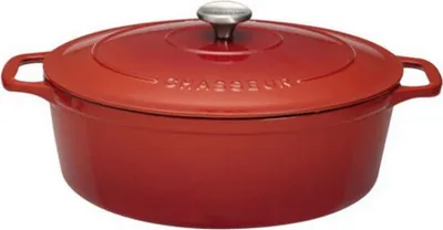 Immagine prodotto di Casseruola ovale in ghisa smaltata 27cm rubino sublime Chasseur PUC472758