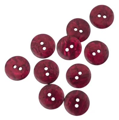 Produktbild von Trendiger Knopf, strukturlook, merlot, 15mm (1 Stück)