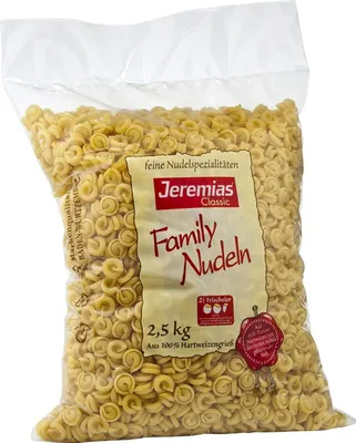 Produktbild von Jeremias Classic Schneckli Family Nudeln mit frischen Eiern 2500g
