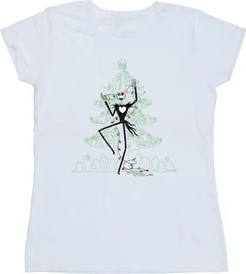 Produktbild von Disney - "The Nightmare Before Christmas" T-Shirt für Damen BI35776 (M) (Weiß)