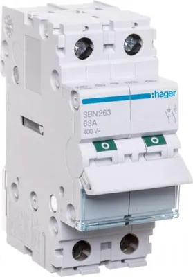 Image de HAGER SBN263 Interrupteur 2 pôles 63A