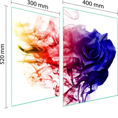 Produktbild von Glasschutzplatte Für Herd 70X52 Rose
