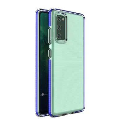 Produktbild von Spring Case Gelhülle mit farbigem Rahmen für Samsung Galaxy A72 4G Dunkelblau