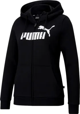 Produktbild von PUMA Ess Logo Kapuzenjacke Damen puma black XS