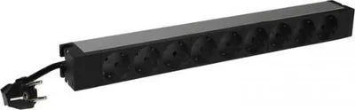 Imagen del producto de Middle Atlantic 646812, Básico, 1U, Horizontal/vertical, Aluminio, , 9 tomas de corriente AC