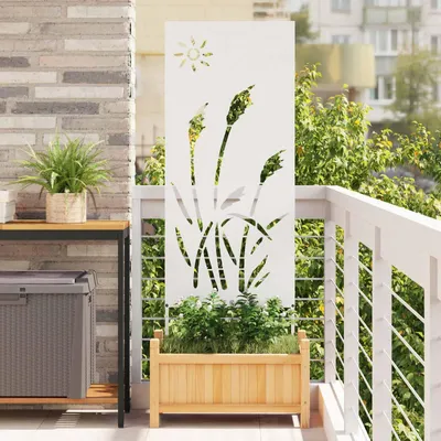 Immagine prodotto di Maison Exclusive - Telo frangivista da giardino bianco 50 x 140 cm