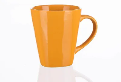 Produktbild von BANKETT Becher Keramik ASYMO 180 ml, orange