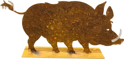 Produktbild von Dekoration im Rost-Look für Garten und Terrasse – Wildschwein Fredl – Edles Kunsthandwerk