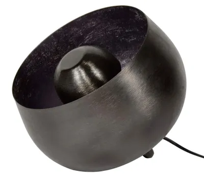 Produktbild von FURNLUX Tischlampe Korb Schwarz 28cm / Hauptfarbe: Schwarz / Abmessungen: 28 x 26 x 28 cm
