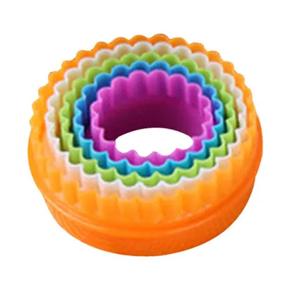 Produktbild von 5Pcs Fondant Kuchen Plätzchen Sugarcraft Ausstechformen Dekorieren Formen Werkzeug Set Küchenutensilien-Runden