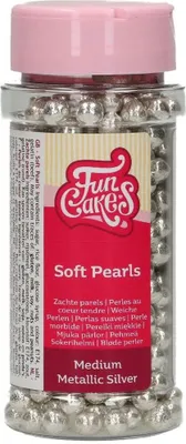 Produktbild von FunCakes Sugarpearls Metallic Silber 55g