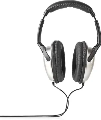 Produktbild von Nedis Over-Ear-Kopfhörer Wired - 3.5 mm - Kabellänge: 6.00 m - Lautstärke-Regler - Schwarz / Silber