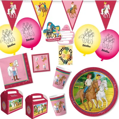 Produktbild von Bibi Und Tina Party-Set 57tlg. für 6 Kinder