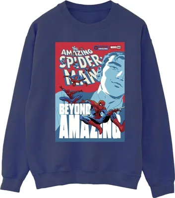 Produktbild von Marvel - "Beyond Amazing" Sweatshirt für Herren BI44752 (S) (Marineblau)