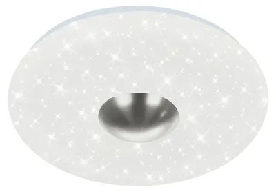 Produktbild von LED Deckenleuchte Sternenhimmel Backlight 18W silber Metall-Kunststoff Briloner
