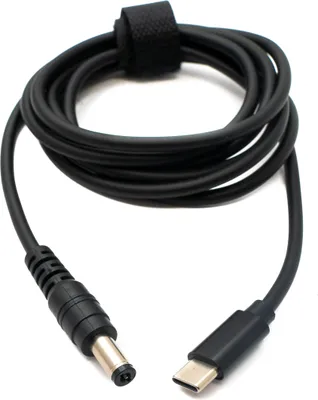 Obrázok produktu pre Kábel SYSTEM-S DC 9V 150 cm 5,5 x 2,1 na zástrčku USB 3.1 typu C