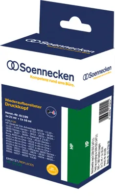 Produktbild von Soennecken Tintenpatrone 81199 wie HP 302XL sw/c/m/y 2 St./Pack.