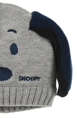 Produktbild von Peanuts Snoopy Baby Jungen Winter-Mütze Strick-Mütze   , Farbe:Grau, Größe:50