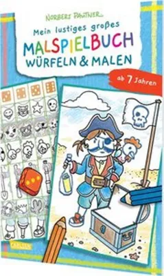 Obrázok produktu pre Mein lustiges großes Malspielbuch: Würfeln & Malen (ab 7 Jahren)