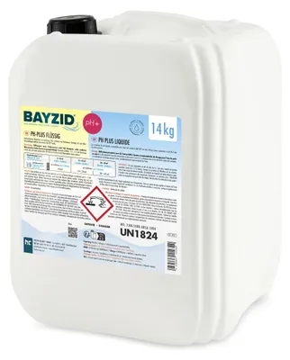Produktbild von 1x14 kg BAYZID® flüssiger pH-Heber Plus zur ph-Regulierung für den Pool