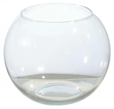 Zdjęcie produktu dla Sandra Rich – przezroczysty wazon szklany Globe, wysokość 15 cm, opakowanie 1 sztuka