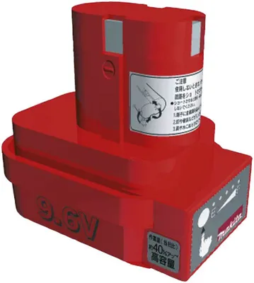 Obrázek produktu pro Makita Ni-Cd 9102А 9.6V, Baterie, Nikl-kadmiová (NiCd), 1,9 Ah, 9,6 V, Červená, 1 kusů